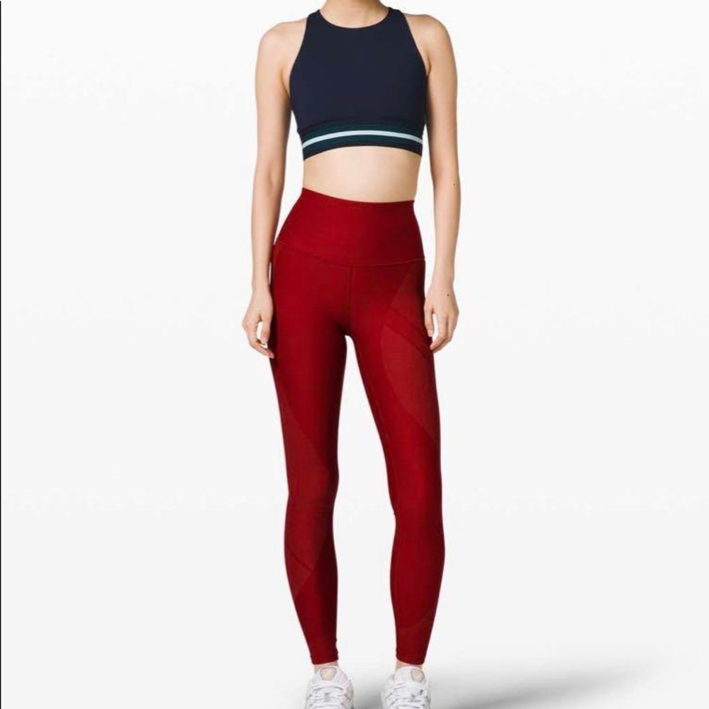 NWOT LululemonxRoksanda red leggings size 6
